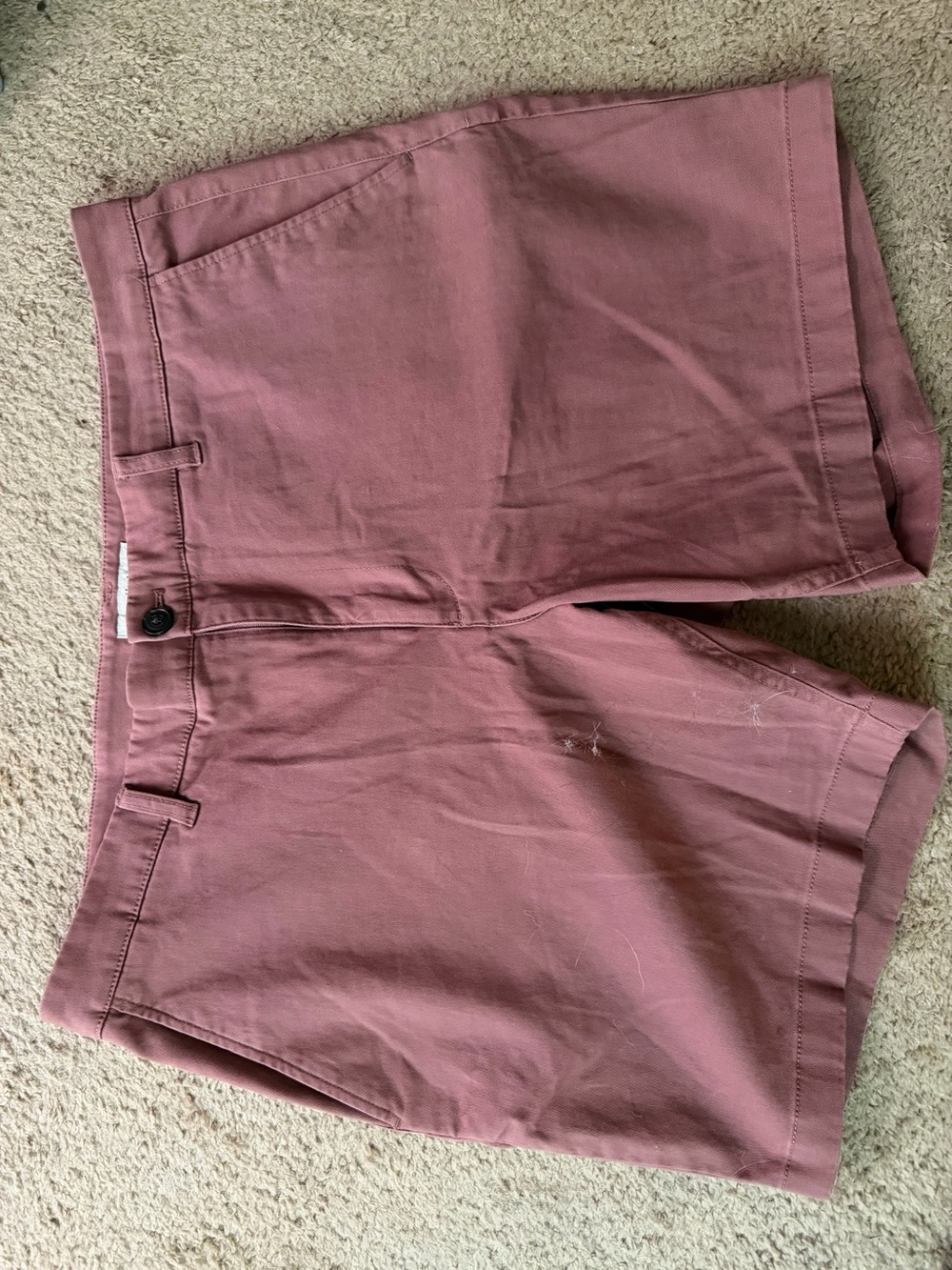 Men's Flat Front Shorts in Dusty Rose